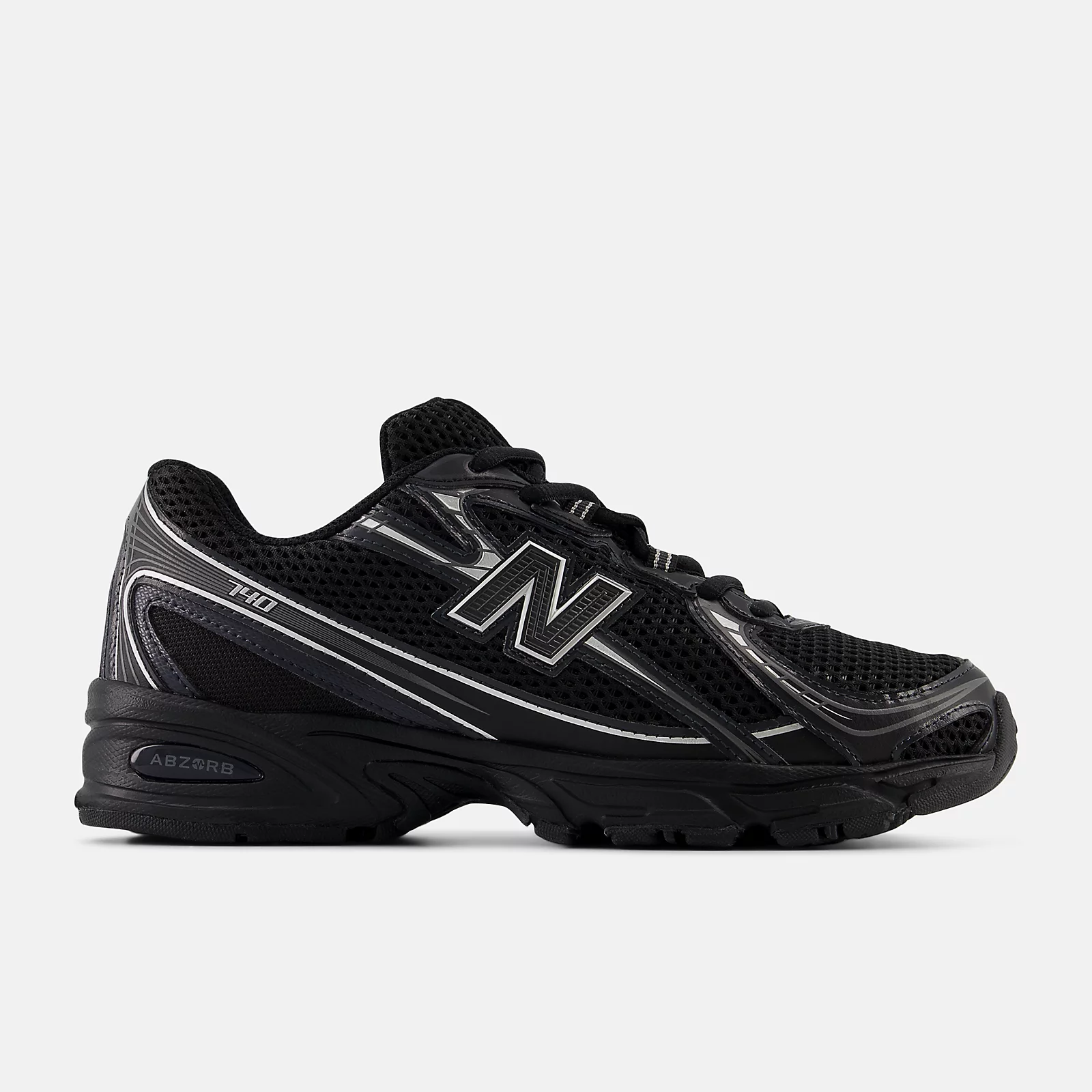 New Balance 740 Black Silver (6) New Balance 740 Black Silver - Image 1