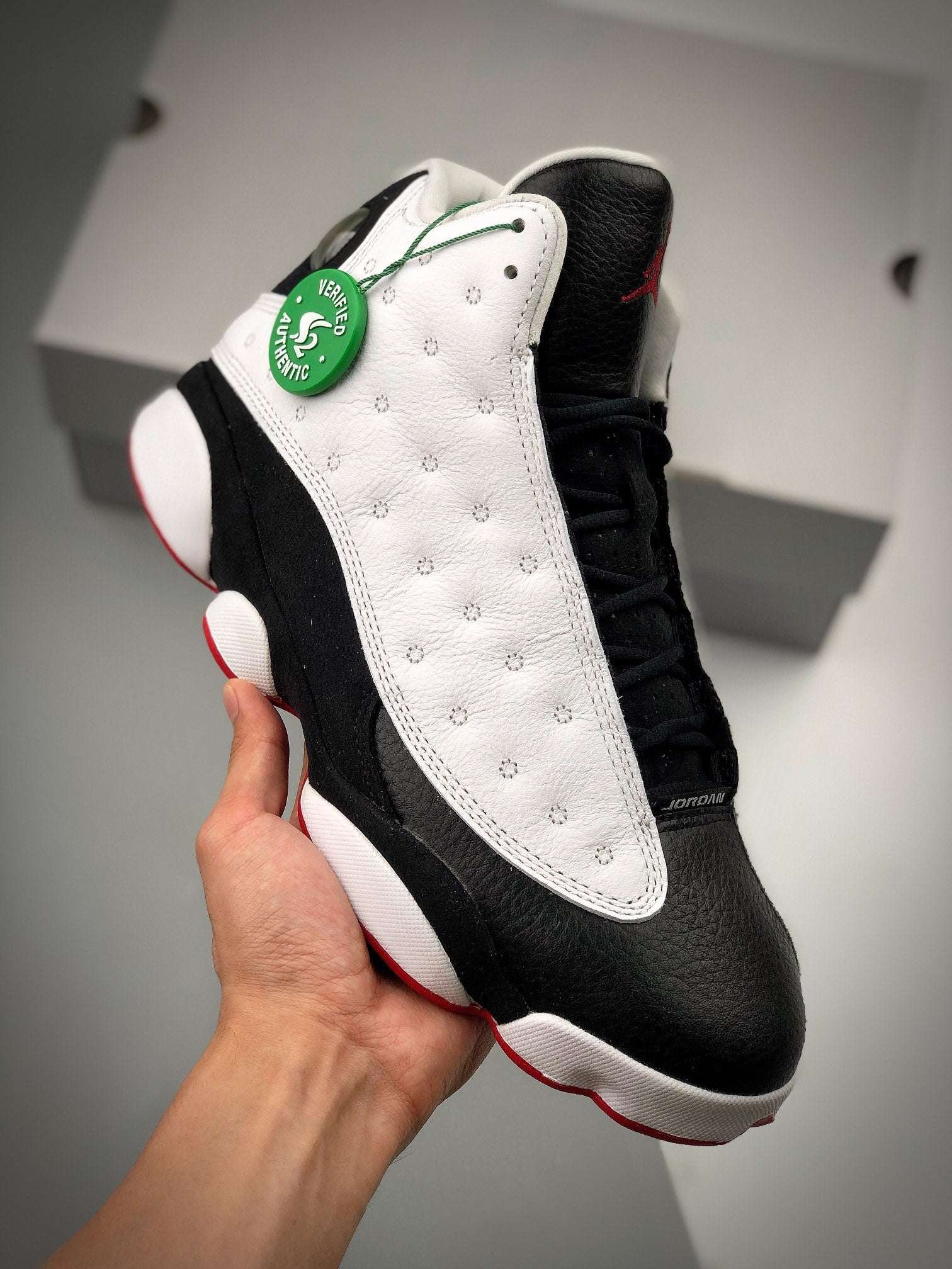 NikeAirJordan13HeGotGameWhiteBlackTrueRed_7 Nike Air Jordan 13 He Got Game White Black True Red - Image 1