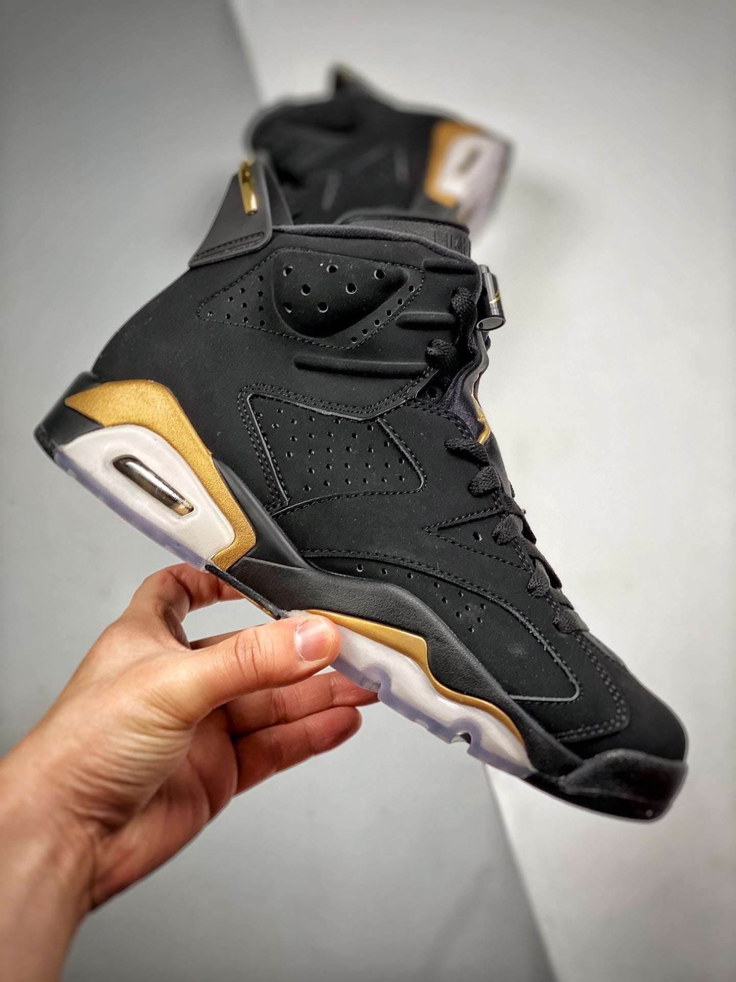 NikeAirJordan6DMPBlackMetallicGold_1 Nike Air Jordan 6 DMP Black Metallic Gold - Image 1