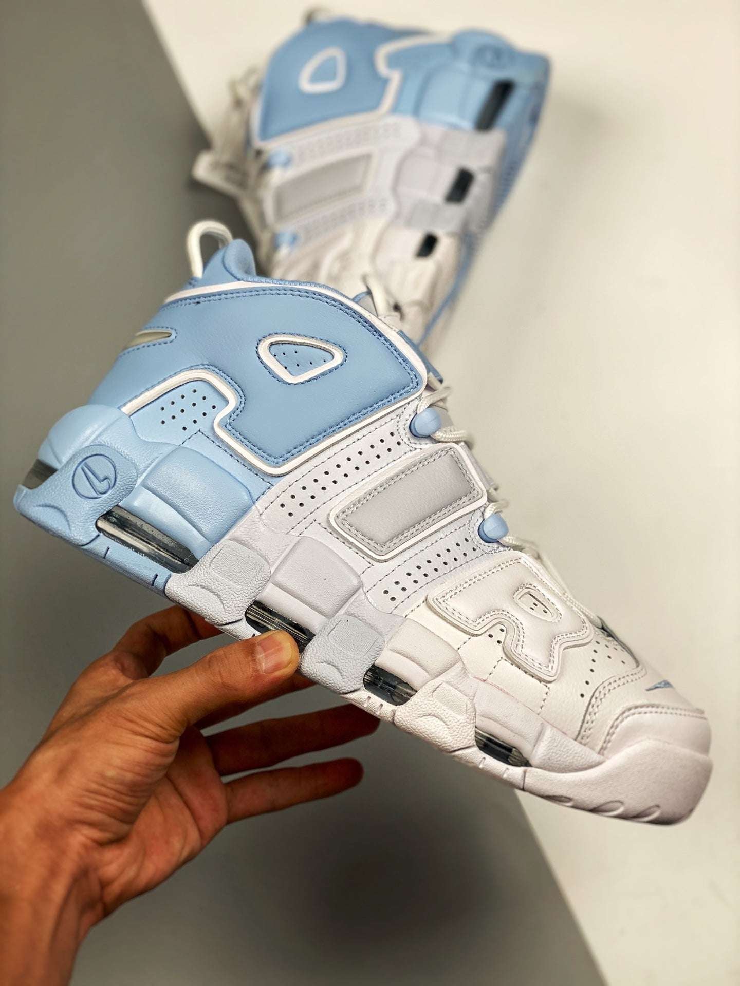NikeAirMoreUptempoSkyBluePsychicBlueGreyWhiteMulticolor_1_1656c6e6-1a7e-4685-ac6c-78200d1c6d1d Nike Air More Uptempo Sky Blue Psychic Blue Grey White Multicolor - Image 1
